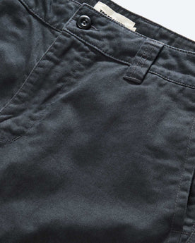material shot of the waistband on The Tommie Pant in Faded Black, Bottoms by Taylor Stitch