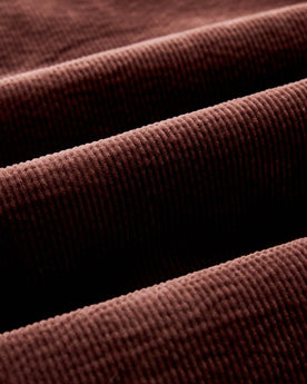 flatlay of The Utility Shirt in Burgundy Corduroy, Wovens by Taylor Stitch