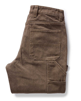 folded flatlay of the back of The Workhorse Pant in Aged Penny Chipped Canvas, Bottoms by Taylor Stitch