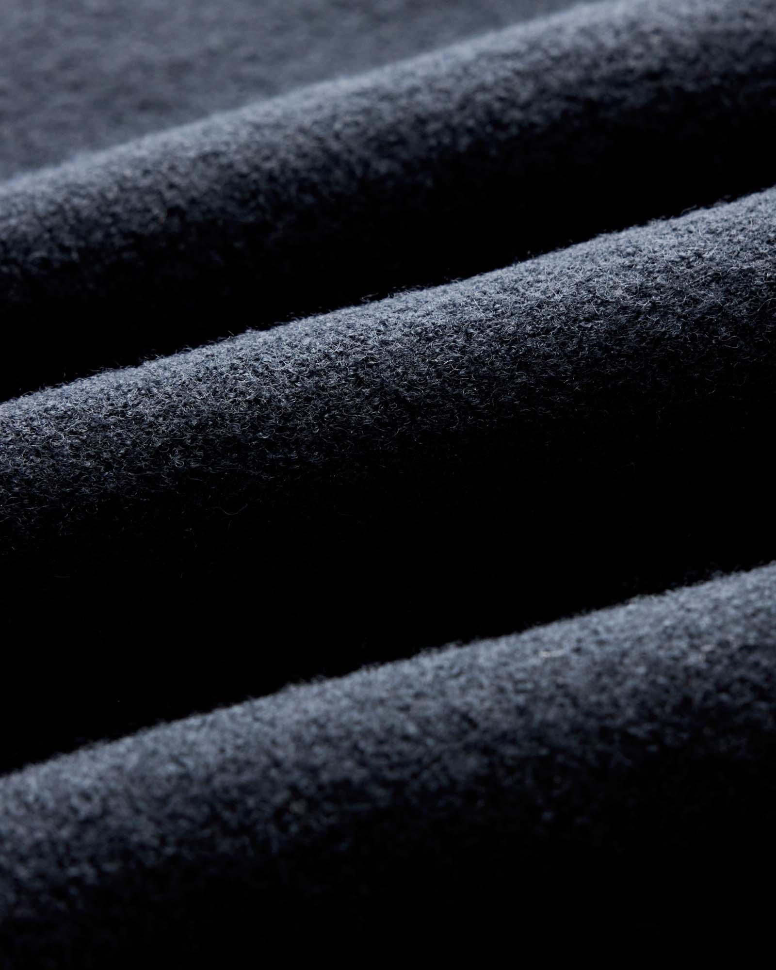 flatlay of the back of The Connor Overshirt in Dark Navy Boucle, Wovens by Taylor Stitch