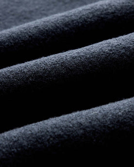 flatlay of the back of The Connor Overshirt in Dark Navy Boucle, Wovens by Taylor Stitch