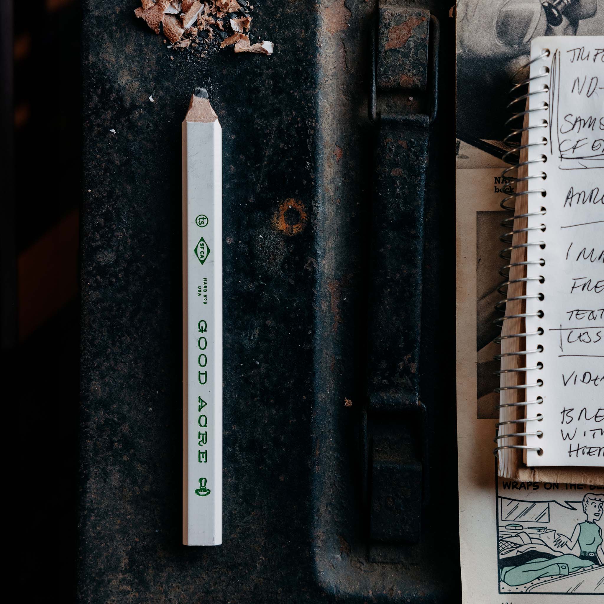 editorial image of one of the The Good Acre Carpenter Pencil (3-Pack), Accessories by Taylor Stitch