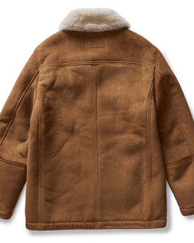 flatlay of the back of The High Plains Coat in Walnut Shearling, Outerwear by Taylor Stitch