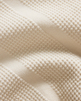 material shot of the stripes on The Morgan Crewneck in Natural Slub Stripe, Knits by Taylor Stitch
