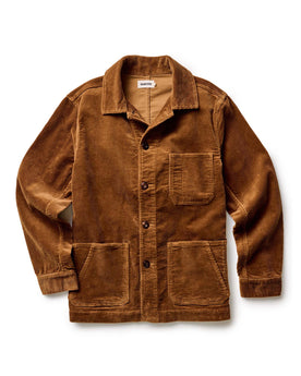 flatlay of The Ojai Jacket in Bourbon Corduroy, Outerwear by Taylor Stitch