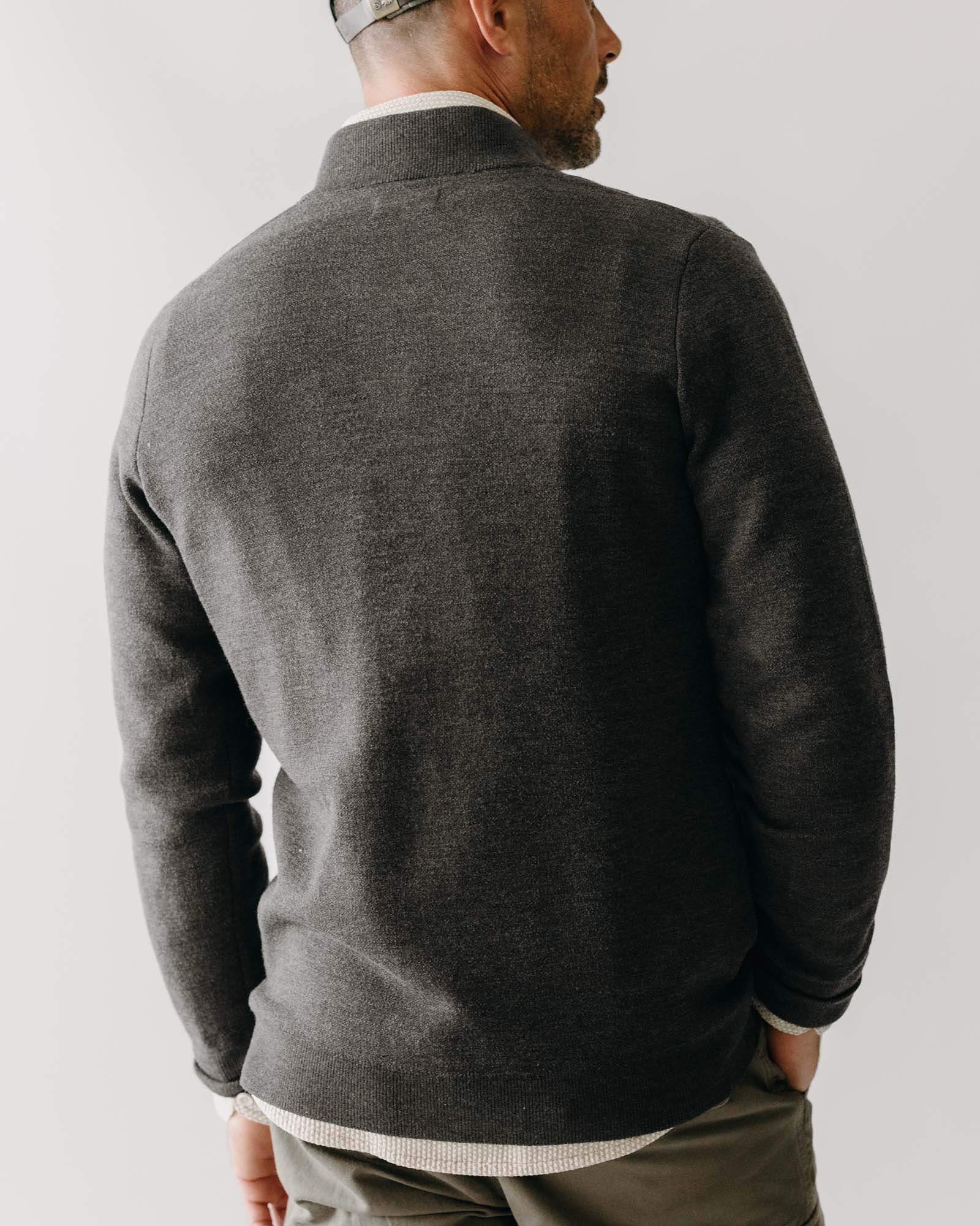 The Portola Bomber in Heather Loden Merino: Alternate Image 4, Knits by Taylor Stitch