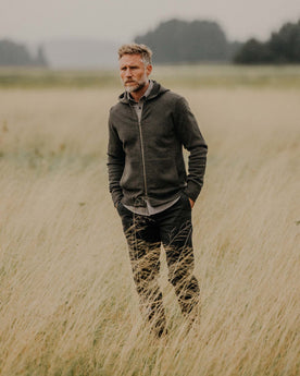 The Portola Hoodie in Heather Loden Merino: Alternate Image 1, Knits by Taylor Stitch