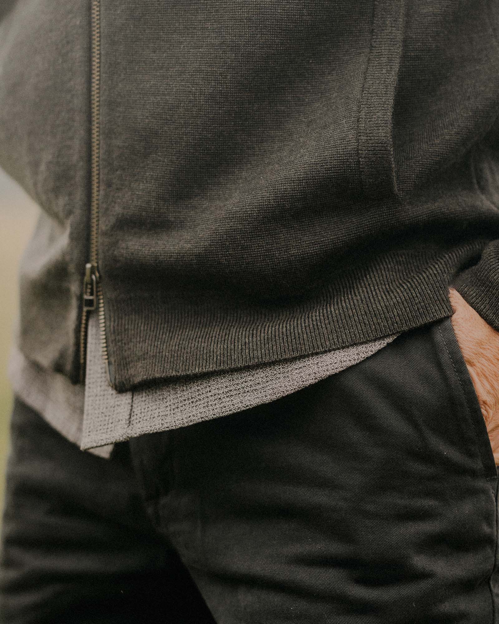 The Portola Hoodie in Heather Loden Merino: Alternate Image 3, Knits by Taylor Stitch