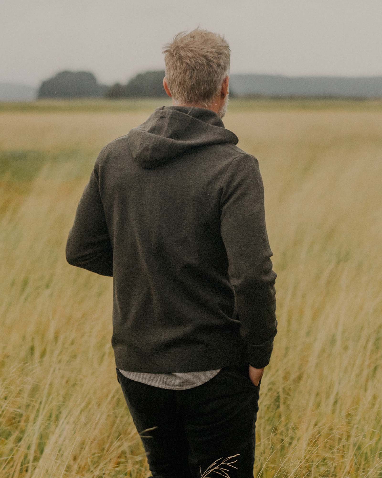 The Portola Hoodie in Heather Loden Merino: Alternate Image 4, Knits by Taylor Stitch