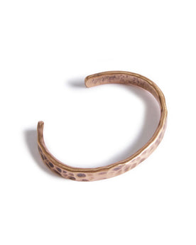 editorial image of the top of The Hammered Cuff in Copper, Accessories by Taylor Stitch