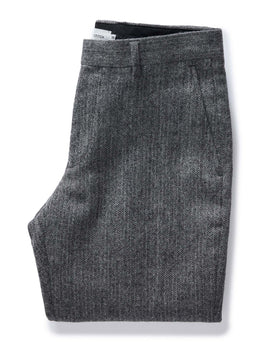 The Stevens Trouser in Slate Herringbone Wool: Featured Image, Bottoms by Taylor Stitch