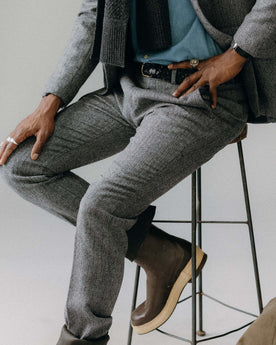 The Stevens Trouser in Slate Herringbone Wool: Alternate Image 3, Bottoms by Taylor Stitch