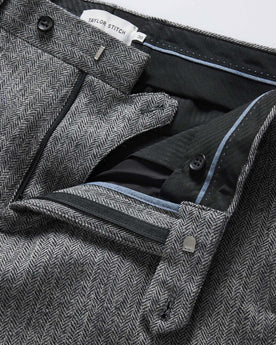 The Stevens Trouser in Slate Herringbone Wool: Alternate Image 5, Bottoms by Taylor Stitch
