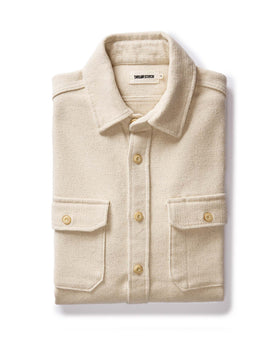 folded flatlay of The Division Shirt in Birch, Wovens by Taylor Stitch