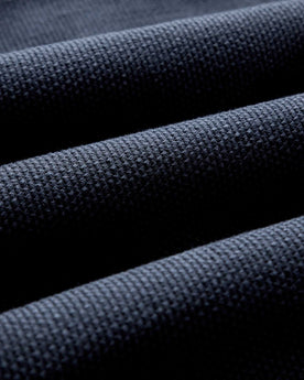 material shot of the fabric on The Apres Robe in Navy Sashiko, Accessories by Taylor Stitch