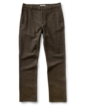 flatlay of The Carmel Pant in Timber Guncheck Italian Wool, Bottoms by Taylor Stitch