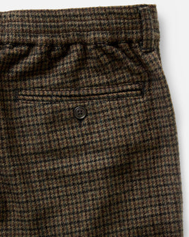 material shot of the pocket on The Carmel Pant in Timber Guncheck Italian Wool, Bottoms by Taylor Stitch