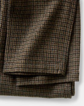 material shot of the hem on The Carmel Pant in Timber Guncheck Italian Wool, Bottoms by Taylor Stitch