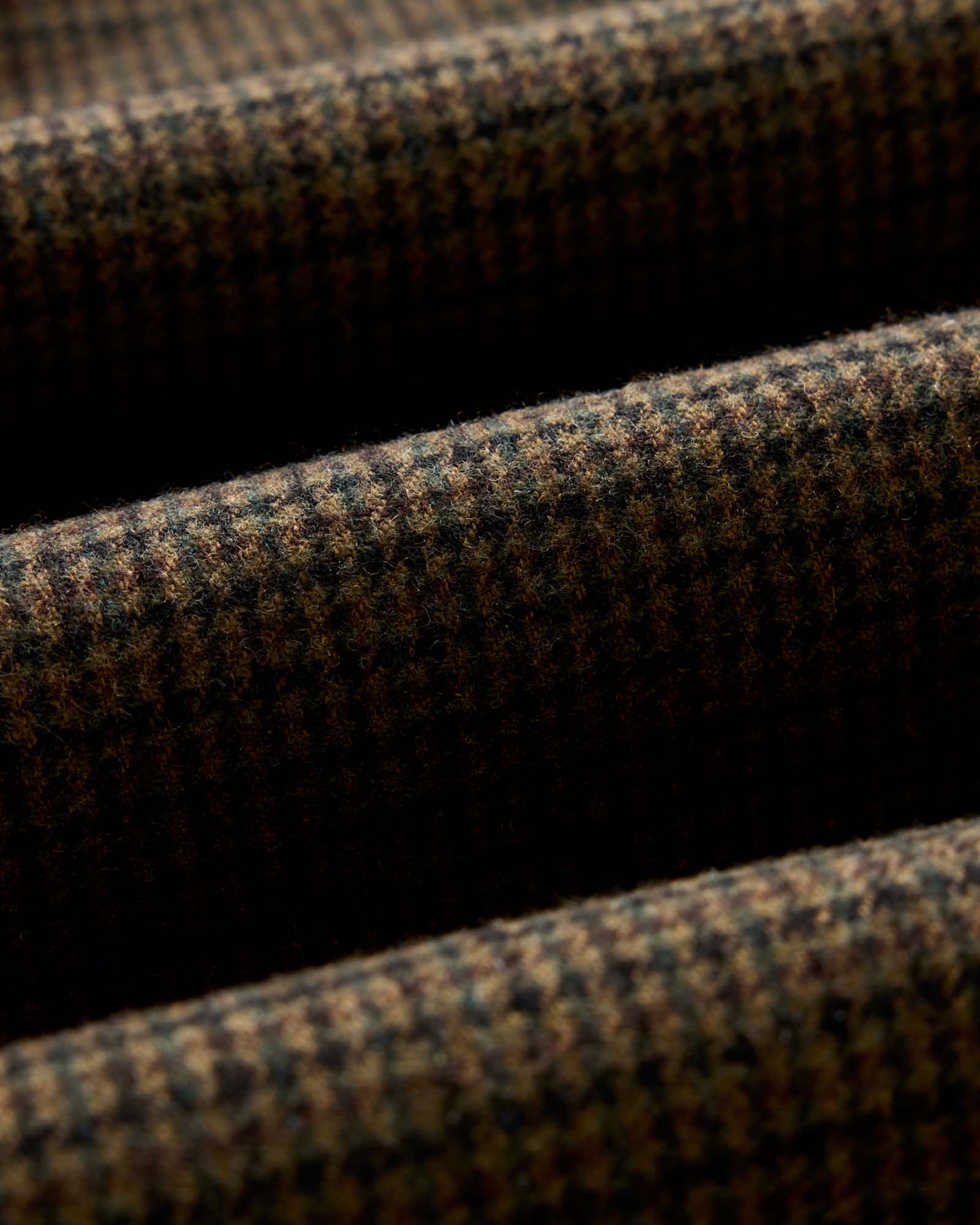 material shot of the fabric on The Carmel Pant in Timber Guncheck Italian Wool, Bottoms by Taylor Stitch
