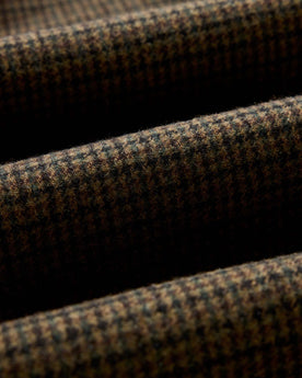 material shot of the fabric on The Carmel Pant in Timber Guncheck Italian Wool, Bottoms by Taylor Stitch