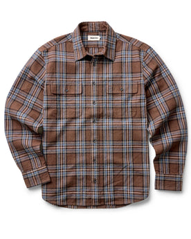 flatlay of The Craftsman Shirt in Brick Plaid, Wovens by Taylor Stitch