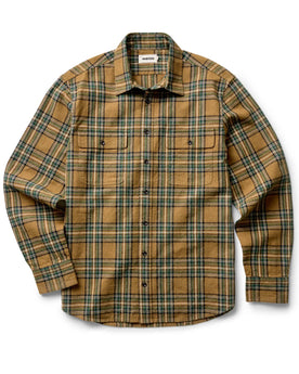 flatlay of The Craftsman Shirt in Fern Plaid, Wovens by Taylor Stitch