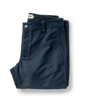 folded flatlay of The Deck Pant in Dark Navy Bedford Cord, Bottoms by Taylor Stitch