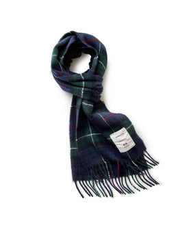 editorial image of The Fireside Scarf in Highland Navy Plaid, Accessories by Taylor Stitch