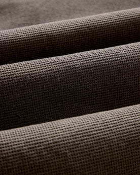 material shot of the fabric on The Jack in Fatigue Olive Waffle, Wovens by Taylor Stitch