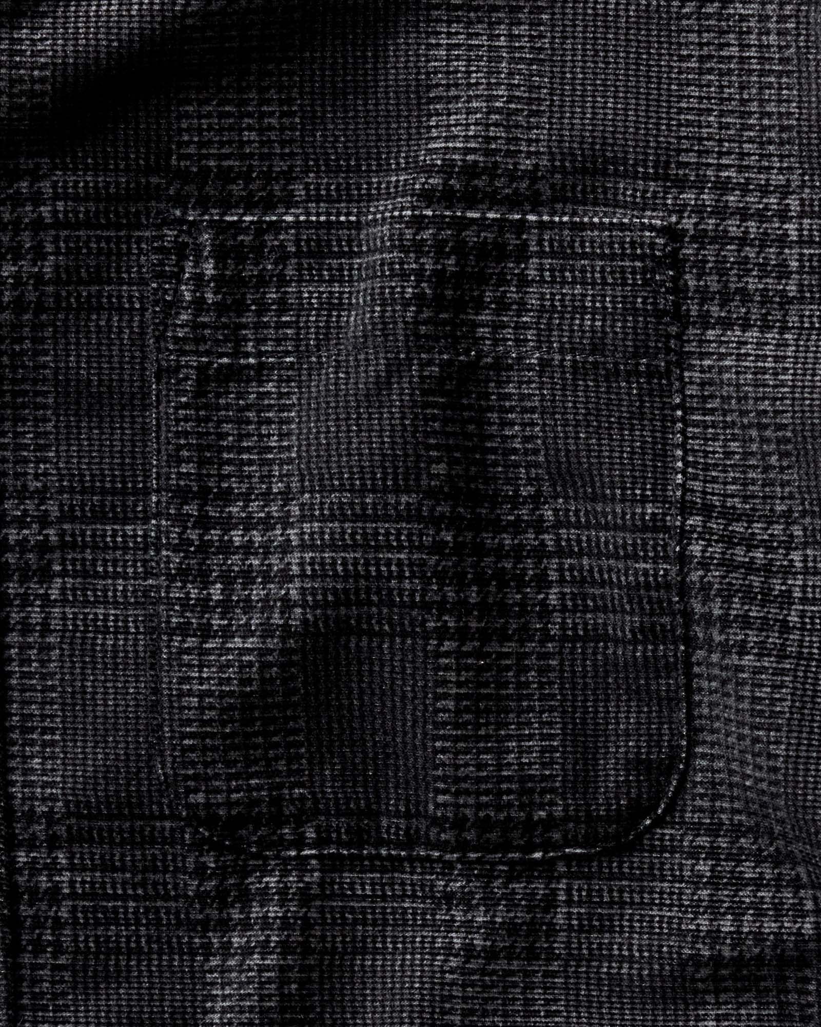 material shot of the pocket on The Jack in Heather Coal Check Pincord, Wovens by Taylor Stitch