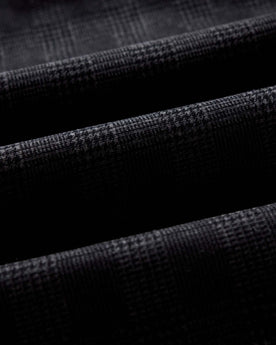 material shot of the fabric on The Jack in Heather Coal Check Pincord, Wovens by Taylor Stitch