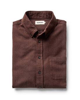 folded flatlay of The Jack in Ginger Herringbone, Wovens by Taylor Stitch