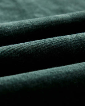 material shot of the fabric on The Jack in Heather Pine Pincord, Wovens by Taylor Stitch