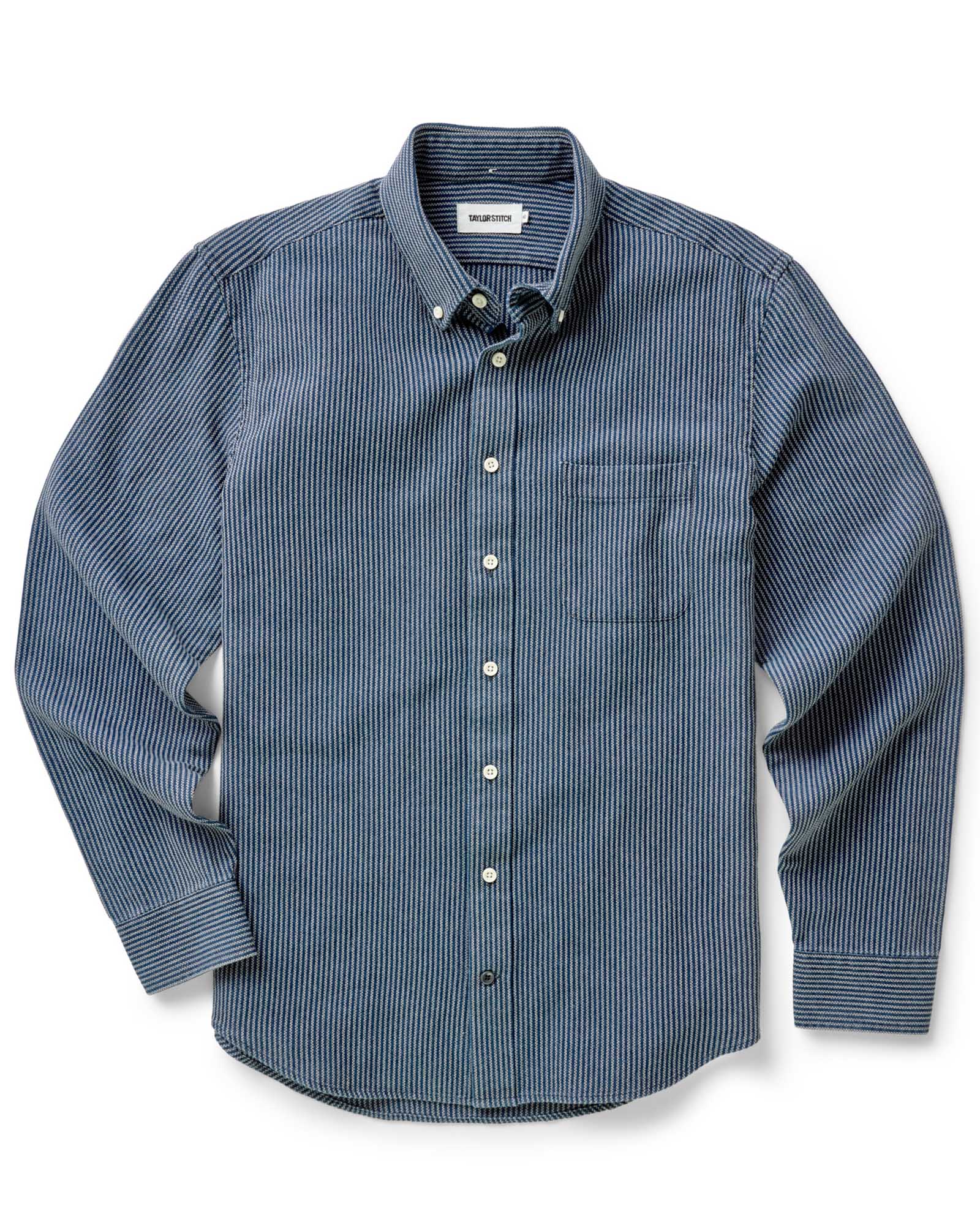 flatlay of The Jack in Roped Indigo, Wovens by Taylor Stitch