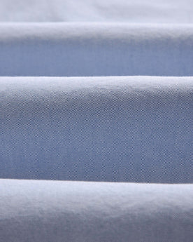 material shot of the sleeves on The Jack in Blue Everyday Oxford, Wovens by Taylor Stitch