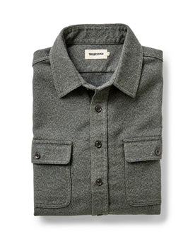 folded flatlay of The Ledge Shirt in Pine Twist, Wovens by Taylor Stitch