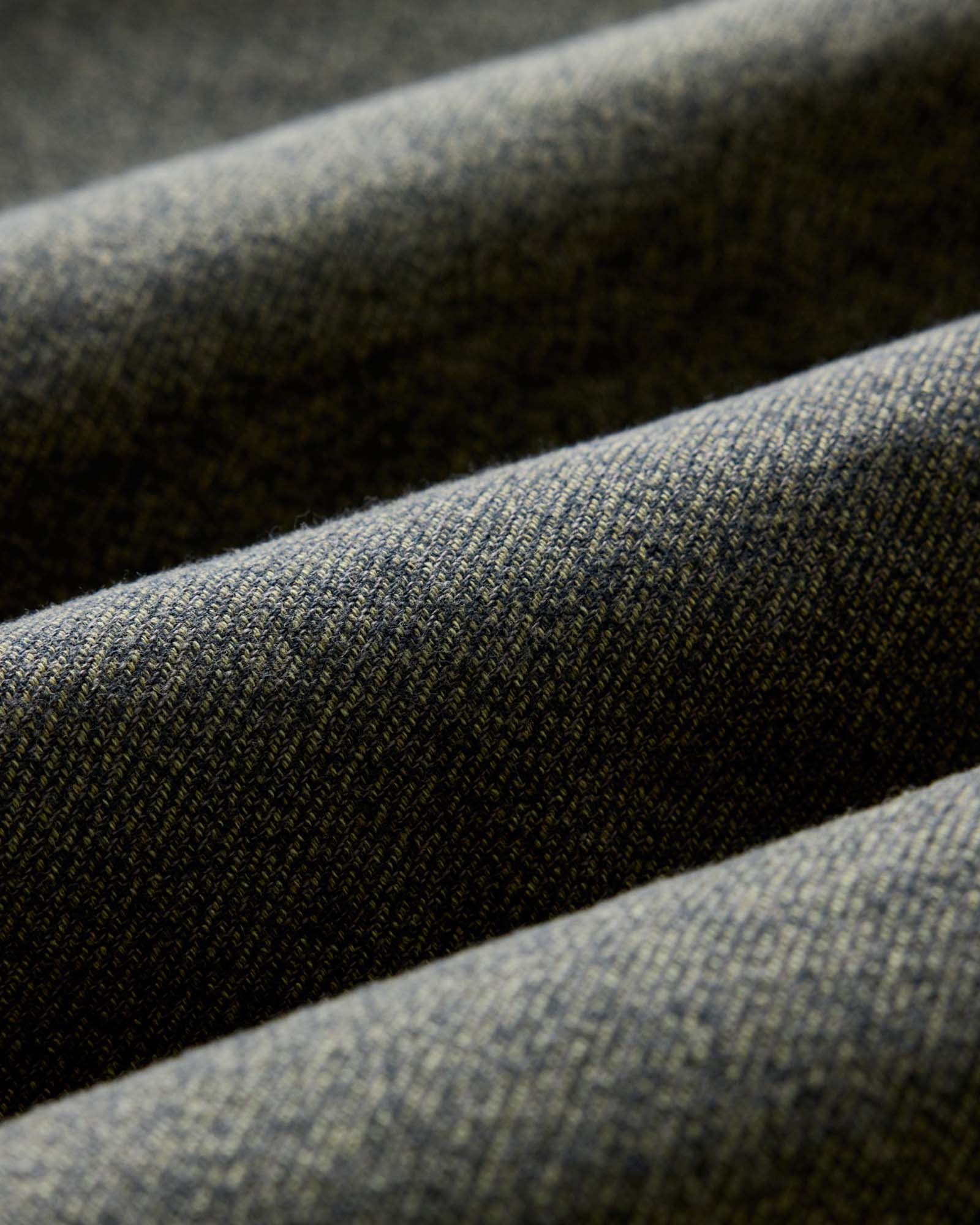 material shot of the fabric on The Ledge Shirt in Pine Twist, Wovens by Taylor Stitch