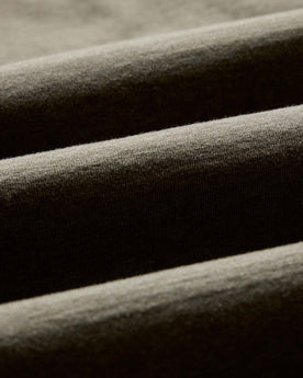 material shot of the fabric on The Long Sleeve Shop Tee in Army Twist, Knits by Taylor Stitch