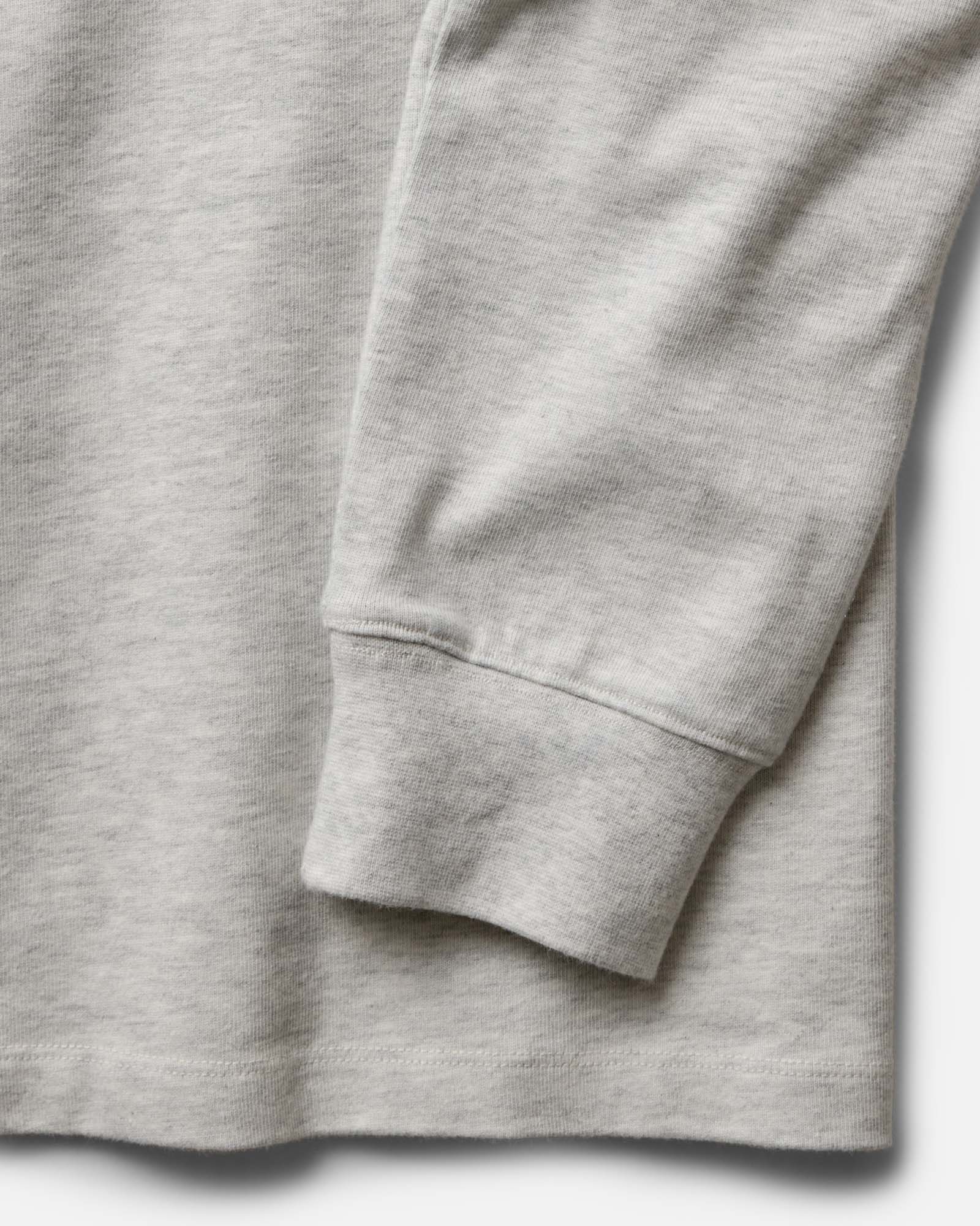material shot of the sleeve on The Long Sleeve Shop Tee in Oat Twist, Knits by Taylor Stitch