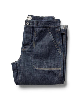 folded flatlay of The Mariner Jean in Rinse Organic Selvedge, Bottoms by Taylor Stitch