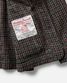 material shot of the inner pocket on The Ojai Jacket in Marsh Guncheck Harris Tweed Wool, Outerwear by Taylor Stitch