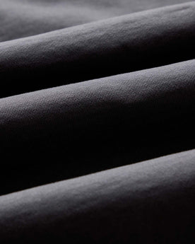 material shot of the fabric on The Shop Hoodie in Faded Black, Knits by Taylor Stitch