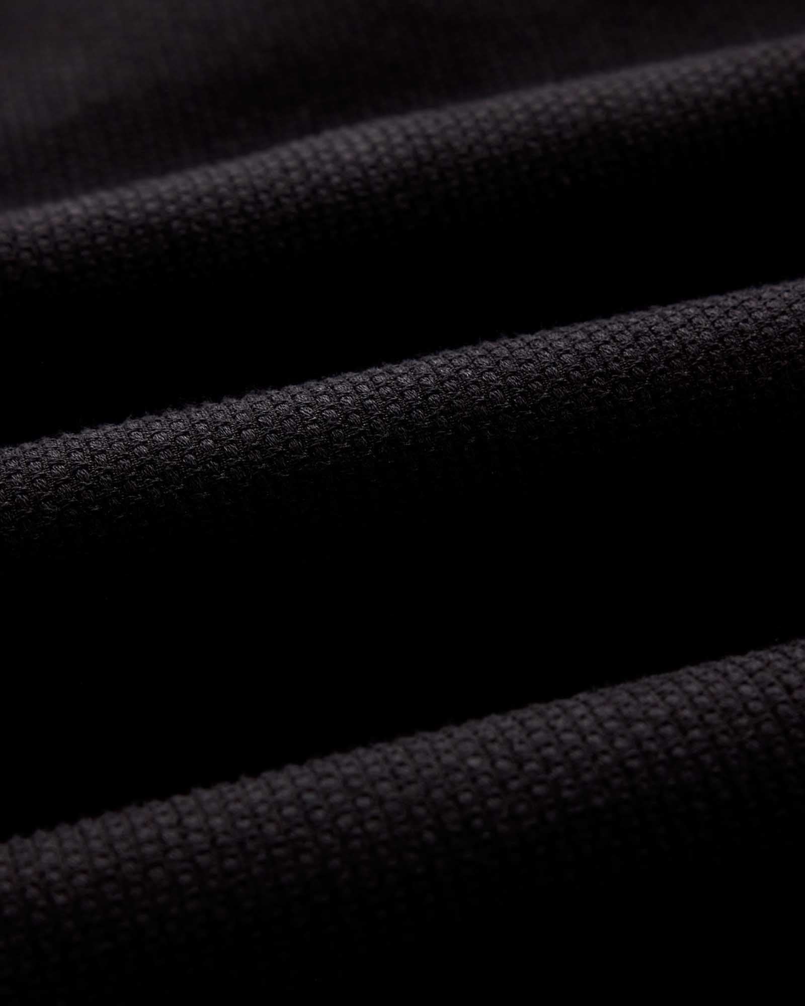 material shot of the fabric on The Utility Shirt in Black Indigo Sashiko, Wovens by Taylor Stitch