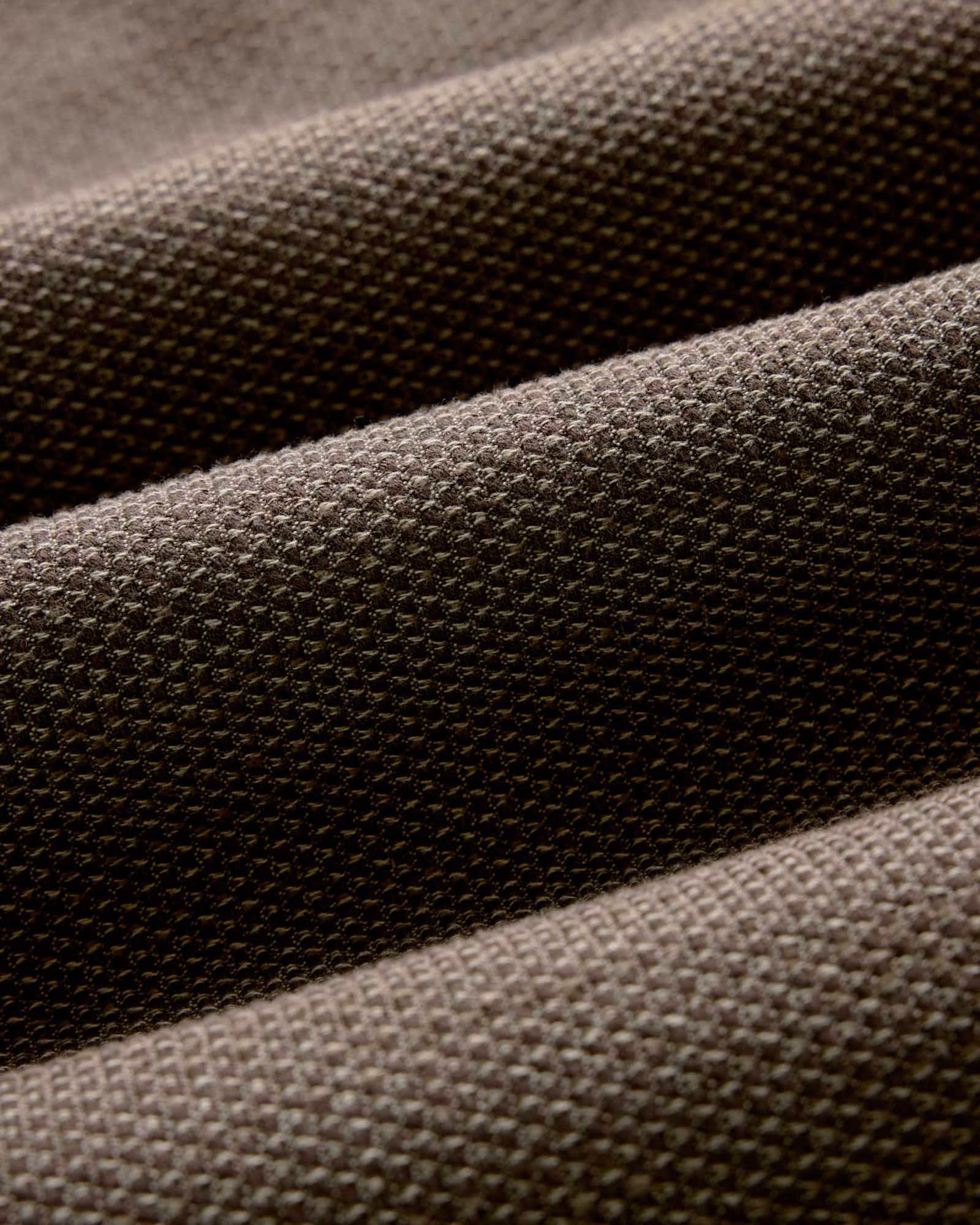 material shot of the fabric on The Utility Shirt in Mulch Sashiko, Wovens by Taylor Stitch