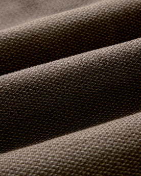 material shot of the fabric on The Utility Shirt in Mulch Sashiko, Wovens by Taylor Stitch