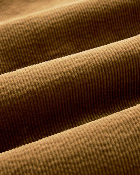 material shot of the fabric on The Utility Shirt in Bourbon Corduroy, Wovens by Taylor Stitch