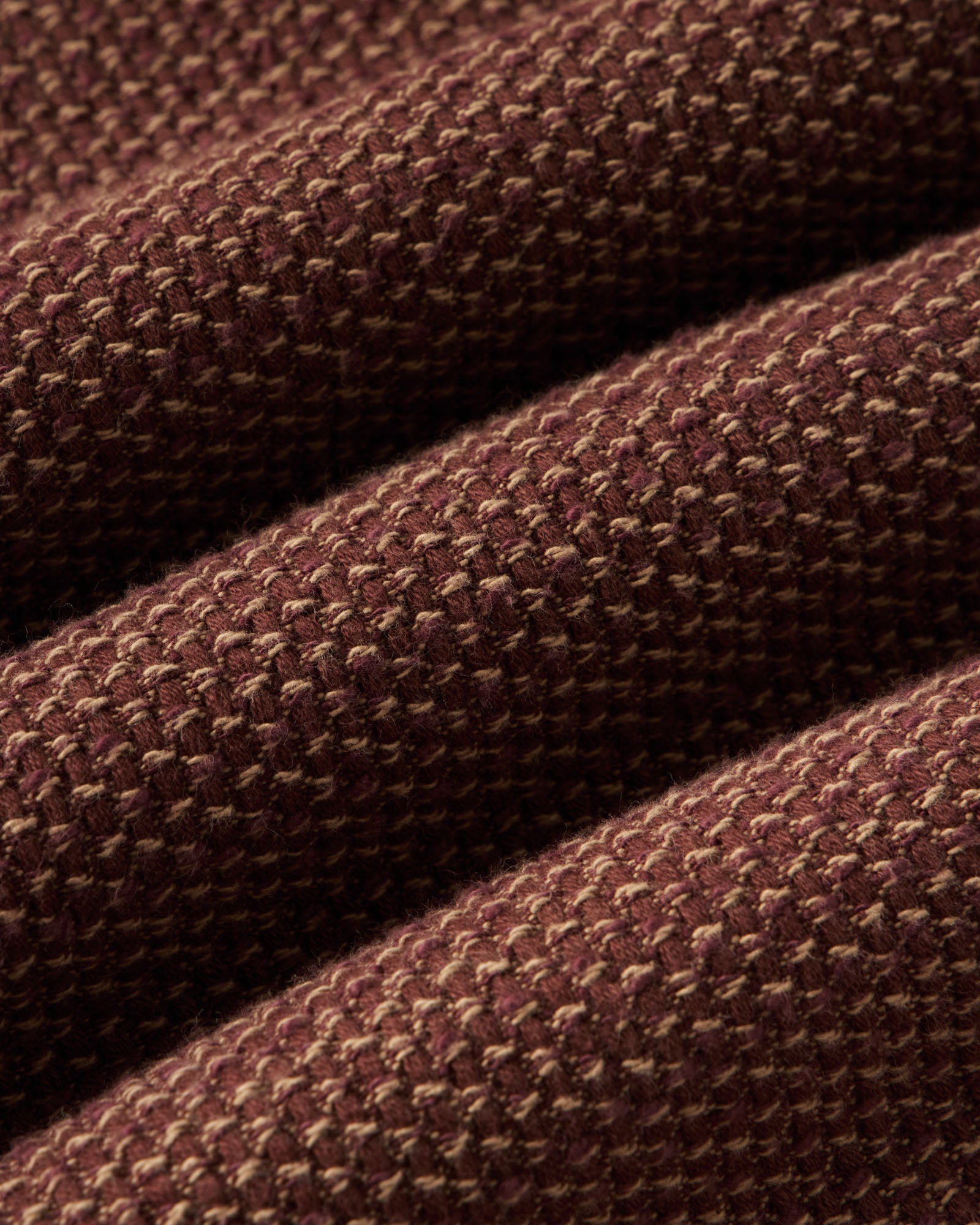 material shot of the waistband on The Apres Pant in Black Cherry Sashiko, Bottoms by Taylor Stitch