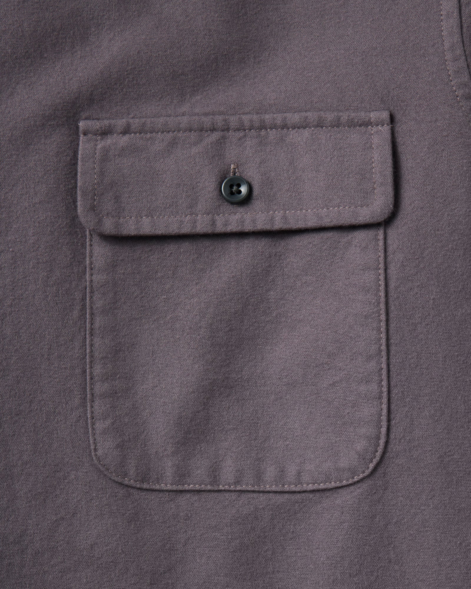 material shot of the pocket on The Yosemite Shirt in Dried Plum, Wovens by Taylor Stitch