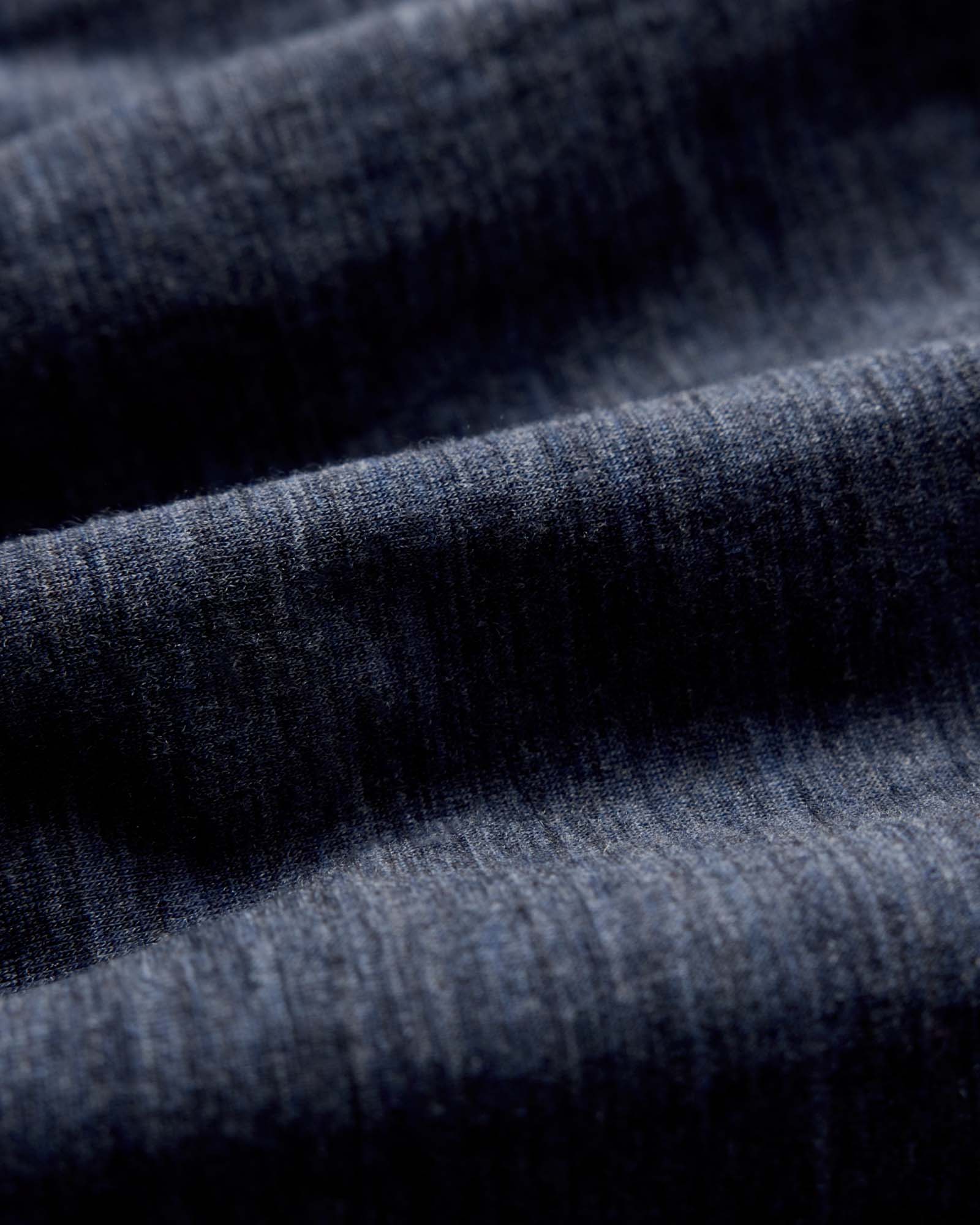 material shot of fabric detailing on The Merino Boxer in Heather Navy, Accessories by Taylor Stitch
