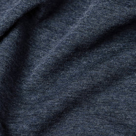 material shot of The Merino Tee in Heather Navy